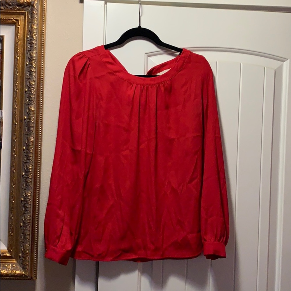 Red blouse